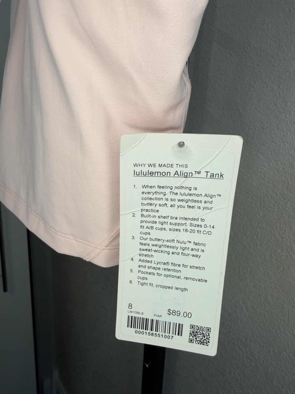 🆕Lululemon Align Tank in pink pearl - Picture 10 of 11